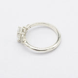 Oval Asymmetric Diamond Cluster Engagement Ring-Engagement Rings-Wild Fawn Jewellery