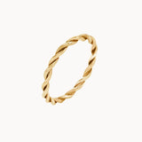 18ct Yellow Gold Entwined Twisted Wedding Ring