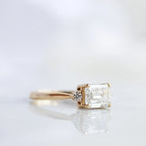 3 Stone Diamond Baguette Engagement Ring