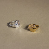 9ct Gold Bloom Full Moon Ring