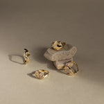 9ct Gold Bloom Full Moon Ring