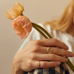 9ct Gold Bloom Organic Circle Ring
