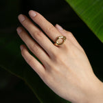 9ct Gold Bloom Organic Circle Ring