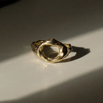 9ct Gold Bloom Organic Circle Ring