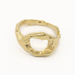 9ct Gold Bloom Organic Circle Ring