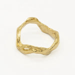 9ct Gold Bloom Wave Ring