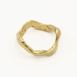 9ct Gold Bloom Wave Ring