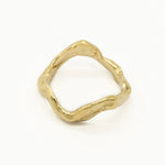 9ct Gold Bloom Wave Ring