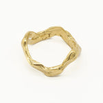 9ct Gold Bloom Wave Ring