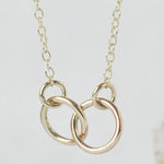 9ct Gold Connected Circle Necklace