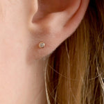 9ct Gold Dainty Diamond Stud Earrings
