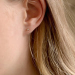 9ct Gold Dainty Diamond Stud Earrings