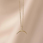 9ct Gold Dainty Eclipse Pendant Necklace