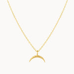 9ct Gold Dainty Eclipse Pendant Necklace