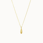 9ct Gold Dew Drop Pendant Necklace