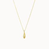 9ct Gold Dew Drop Pendant Necklace