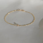 9ct Gold Diamond Chain Bracelet