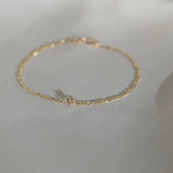9ct Gold Diamond Chain Bracelet