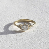 9ct Gold Diamond Cluster Engagement Ring