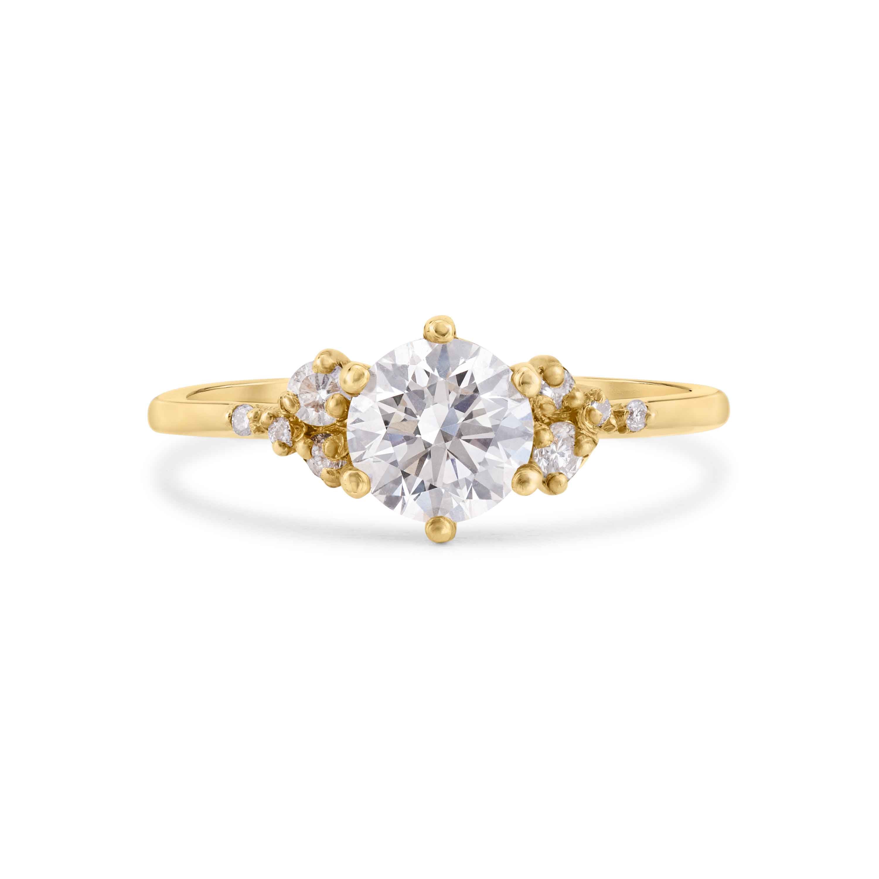 9ct Gold Diamond Cluster Engagement Ring Wild Fawn Jewellery 9ct-gold-diamond-cluster-engagement-ring-wild-fawn-jewellery