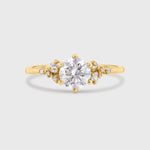 9ct Gold Diamond Cluster Engagement Ring