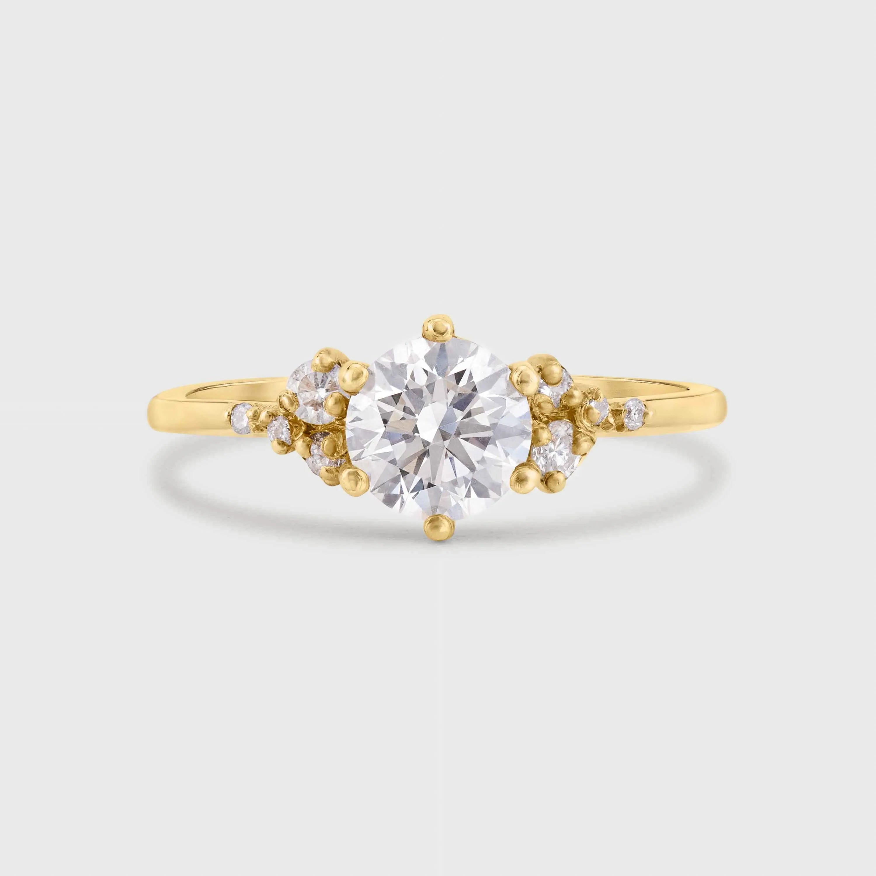 9ct Gold Diamond Cluster Engagement Ring