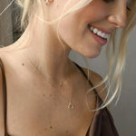 9ct Gold Eclipse Pendant Necklace