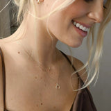 9ct Gold Eclipse Pendant Necklace