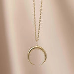 9ct Gold Eclipse Pendant Necklace