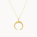 9ct Gold Eclipse Pendant Necklace
