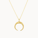 9ct Gold Eclipse Pendant Necklace