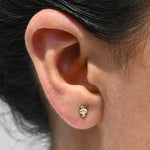 9ct Gold Four Dot Stud Earrings