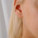 9ct Gold Hammered Ear Crawlers