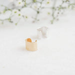 9ct Gold Hammered Ear Cuff