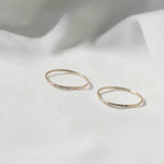 9ct Gold Hammered Stacking Ring