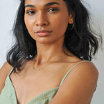 9ct Gold Large Delicate Hoop Earrings