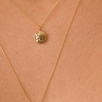9ct Gold Little Lion Reversible Pendant Necklace