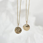 9ct Gold Little Lion Reversible Pendant Necklace