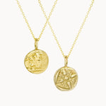 9ct Gold Little Lion Reversible Pendant Necklace