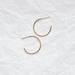 9ct Gold Medium Delicate Hoop Earrings