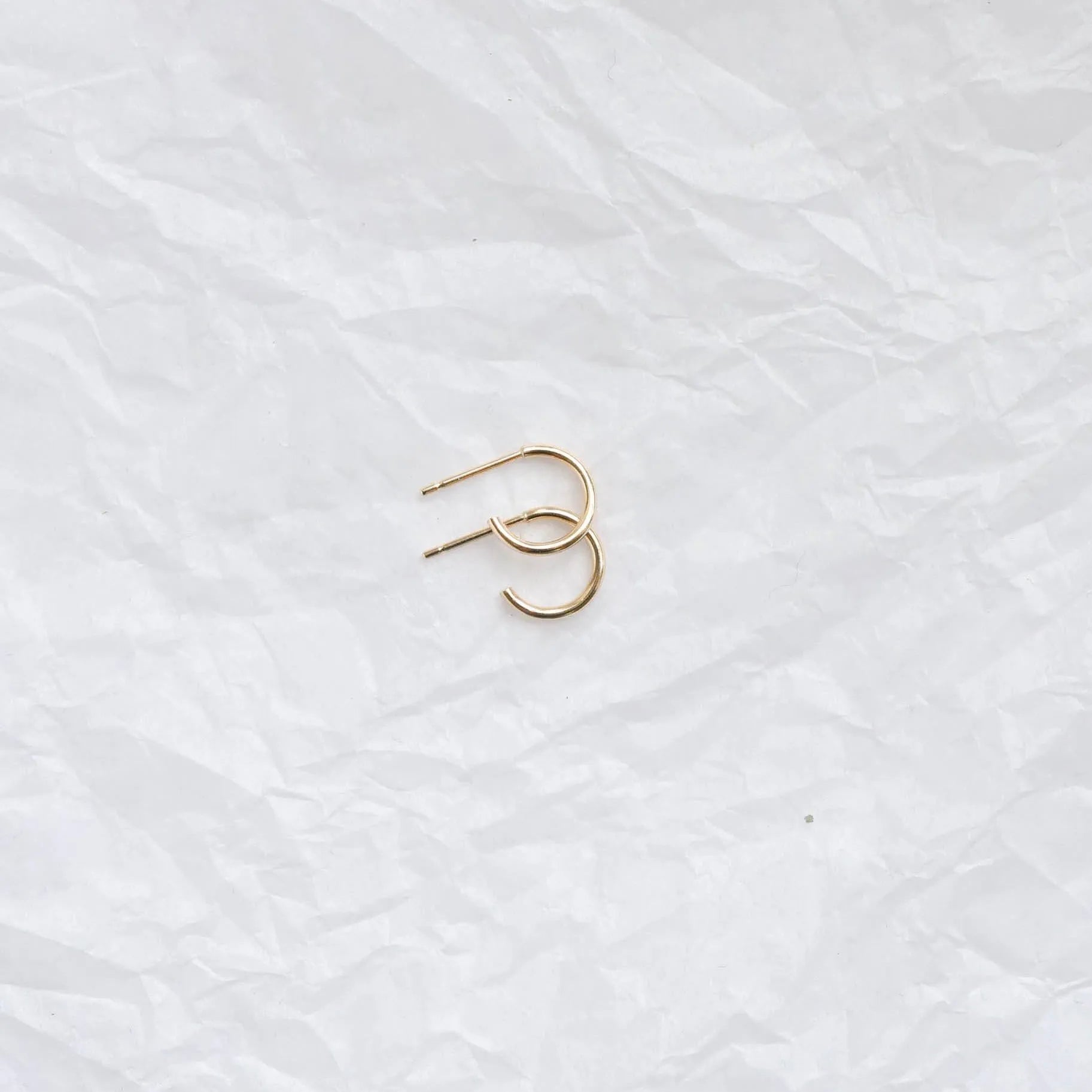 9ct Gold Micro Delicate Hoop Earrings