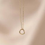 9ct Gold Mini Flow Pendant Necklace