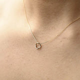 9ct Gold Mini Flow Pendant Necklace