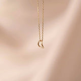 9ct Gold Mini Flow Pendant Necklace