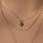9ct Gold Mini Moonlight Pendant Necklace