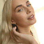 9ct Gold Mini Organic Hoop Earrings