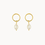 9ct Gold Minimal Pearl Studs