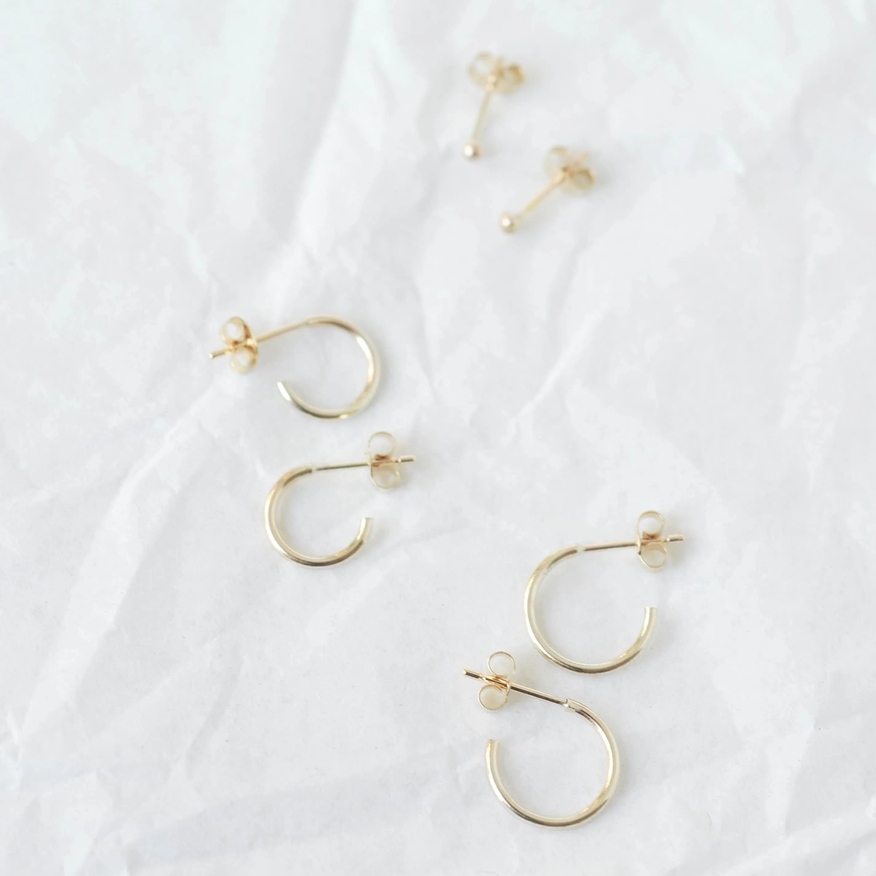 9ct Gold Mix and Match Hoop Set