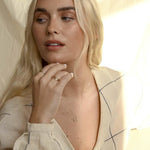 9ct Gold Organic Circle Pendant Necklace