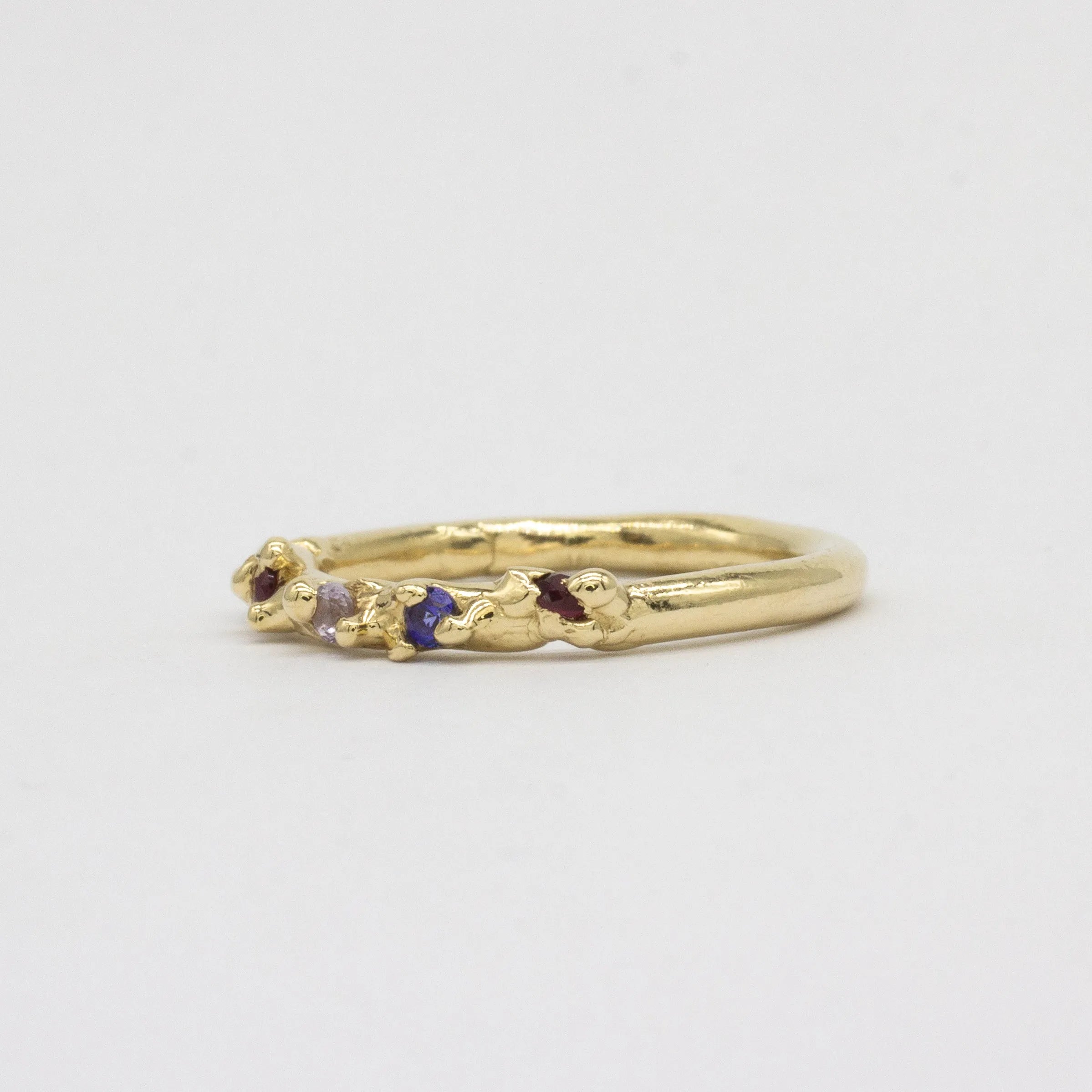 9ct Gold Organic Gemstone Ring
